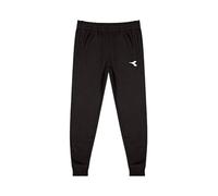 (TG. S) Diadora Pant Ess. Sports CH BR Pantaloni da Ginnastica, Nero, S Uomo - N