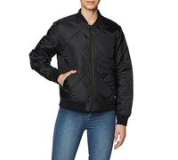 (TG. S) Dickies Donna, Bomber trapuntato, Nero, S - NUOVO