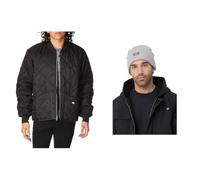 (TG. S) Dickies Giacca Trapuntata Diamond + Berretto Con Risvolto In Acrilico -