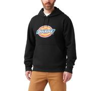 (TG. S) Dickies Pullover da Uomo Tricolore DWR Felpa con Cappuccio, Maglia Nera,