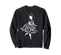 (TG. S) Disney Alice In Wonderland I Can't Explain Myself Text Fill Felpa - NUOV