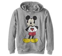 (TG. S) Disney Characters Mickey Love Boy's Felpa con Cappuccio in Pile, Athleti