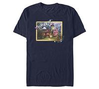 (TG. S) Disney Encanto Photo Organic Short Sleeve T-Shirt, Navy Blue, S Unisex -