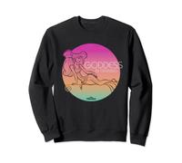 (TG. S) Disney Hercules Meg Goddess in Training Gradient Felpa - NUOVO