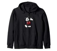 (TG. S) Disney Mickey Mouse Geometic Body Foot Pop Hand Out Felpa con Cappuccio