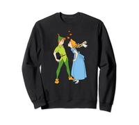 (TG. S) Disney Peter Pan and Wendy Darling Kiss Valentine’s Day Felpa - NUOVO