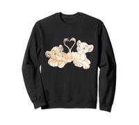 (TG. S) Disney The Lion King Simba and Nala Hearts Valentine’s Day Felpa - NUO