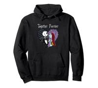 (TG. S) Disney The Nightmare Before Christmas Jack & Sally Together Felpa con Ca