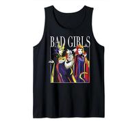 (TG. S) Disney Villains Bad Girls Group Shot Painted Canotta - NUOVO
