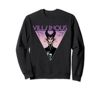 (TG. S) Disney Villains Maleficent Villainous Purple Triangle Felpa - NUOVO