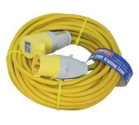 (TG. S) Faithfull TL14HDUTY Trailing Lead (110 Volt) 14 Metre 16 Amp 2.5 mm Cabl