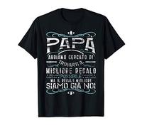 (TG. S) Festa Del Pap Migliore Del Mondo Figlio Figlia Padre maglia Maglietta -
