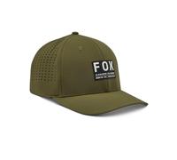 (TG. S) Fox Racing Non Stop Tech Flexfit Cappello, Verde Oliva, S/M Uomo - NUOVO