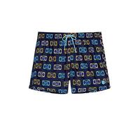(TG. S) Hom Leon Beach Boxer Costume a Pantaloncino, Stampa Blu Navy, S Uomo - N