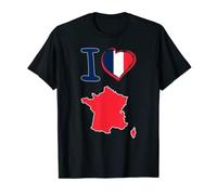 (TG. S) Io amo la Francia. bandiera francese a forma di un cuore. mappa paese Ma