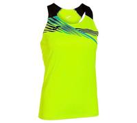 (TG. S) Joma Elite X Canotta da Donna T-Shirt, Fluoro Giallo/Nero, S - NUOVO