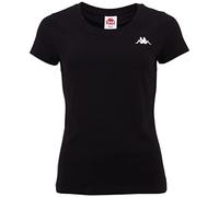 (TG. S) Kappa Deutschland Women T-Shirt, Caviale, S Donna - NUOVO