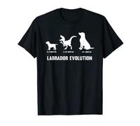 (TG. S) Labrador Evolution per un supporto per cani Labrador Retriever Maglietta