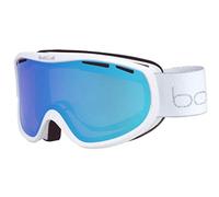 (TG. S-M) Bollé Sierra, Maschera da Sci Donna, White & Silver Shiny, Small/Medi