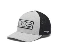 (TG. S-M) Columbia Cappello con Gancio a Rete, Grigio Freddo mélange/Nero, S/M
