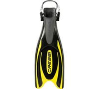 (TG. S/M) Cressi Frog Plus Fins, Yellow, Small/Medium - NUOVO