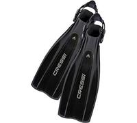 (TG. S/M) Cressi Pro Light Pinne Regolabili per Immersione e Snorkeling, Nero/Ne