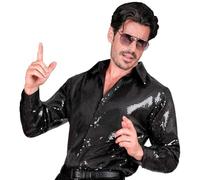 (TG. S-M) WIDMANN MILANO PARTY FASHION - Camicia uomo Party Fashion con paillett