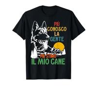 (TG. S) Maglia con Scritta Ironica Padrone di Cane Stimo il mio Cane Maglietta -