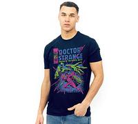 (TG. S) Marvel Doctor Strange Master T-Shirt, Marina Militare, S Uomo - NUOVO