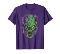 (TG. S) Marvel Spider-Man: No Way Home Green Goblin Face Maglietta - NUOVO