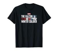 (TG. S) Marvel The Falcon and the Winter Soldier Maglietta - NUOVO
