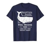 (TG. S) Moby Dick | Captain Ahab's Whale Watching | Herman Melville Maglietta -
