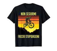 (TG. S) Mountain Bike Divertente Ciclista Bicicletta Bici Regalo Maglietta - NUO