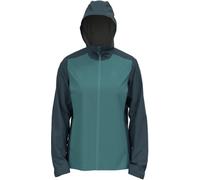 (TG. S) ODLO Giacca da Donna Aegis 2,5 l, Impermeabile, Ardesia Scuro-Artico, S