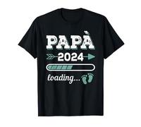 (TG. S) Pap 2024 Loading Regalo divertente Padre Gravidanza Nascita Maglietta -