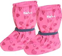(TG. S) Playshoes Copristivali Antipioggia con Fodera in Pile-Cuori, Copriscarpe