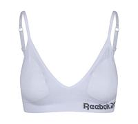 (TG. S) Reebok Reggiseno Senza Cuciture Donna Justine - Bianco - NUOVO
