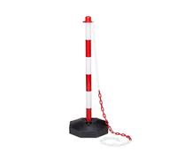 (TG. S) Relaxdays 10020484_302 Barriera da/per Parcheggio, Rosso, Bianco, S - NU