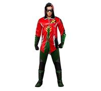 (TG. S) Rubie's 703122 Dc Gotham Knights Robin Deluxe Costume Uomo Adulto, S, S