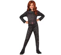 (TG. S) Rubie's- Costume Black Widow Captain America Marvel Bambini, Nero, S, 62