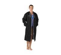 (TG. S) Speedo Parka da Nuoto Unisex Costume Black, S Donna - NUOVO