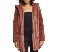 (TG. S) Urban Classics Ladies Hooded Teddy Coat Parka Uomo, Rosa (Darkrose 01472