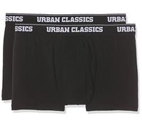 (TG. S) Urban Classics Modal Boxer Shorts Double-Pack Pantaloncino, Nero (Black