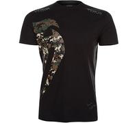 (TG. S) VENUM Giant, Maglietta Man (Fitness &), Nero/Foresta Camuffamento, S - N