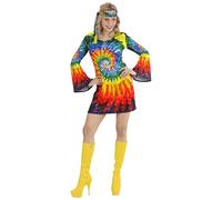 (TG. S) W WIDMANN MILANO Party Fashion - Costume da ragazza hippie psichedelica,