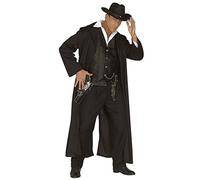 (TG. S) WIDMANN 44471 - Costume da Bounty Killer, Gilet e Giaccone - NUOVO