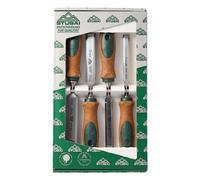 (TG. Satz 4-teilig D=13,16,20,24mm) Stubai 357104 Set di Scalpelli, Impugnatura