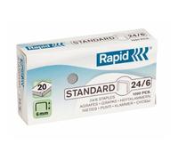 (TG. Scatola da 5,000) Rapid Heftklammern Standard 24/6, verkupfert, 5000 Pezzi