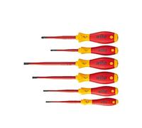 (TG. Schlitz/PZ (Slim)) Wiha 3201 ZK6 - Set di giraviti SoftFinish® electric sl