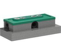 (TG. Schwarz/Orange) hansgrohe uBox universal - Corpo di base per canalina docci